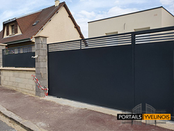 Portail sur mesure en acier - Yvelines